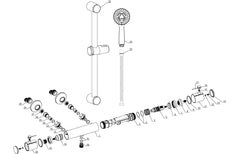 Tugela Cool-Touch Thermostatic Bar Mixer Shower - Chrome