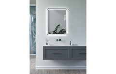 Millie 600mm Rectangle Front-Lit LED Mirror - Matt Black