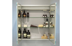 Darcie 600mm 2 Door Front-Lit LED Mirror Cabinet