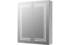 Darcie 600mm 2 Door Front-Lit LED Mirror Cabinet