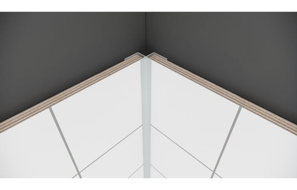 Fibo Aluminium 135° Internal Profile 2.4m