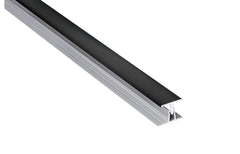 Fibo Black H-Shaped 2-Part Stacking Profile 2.4m