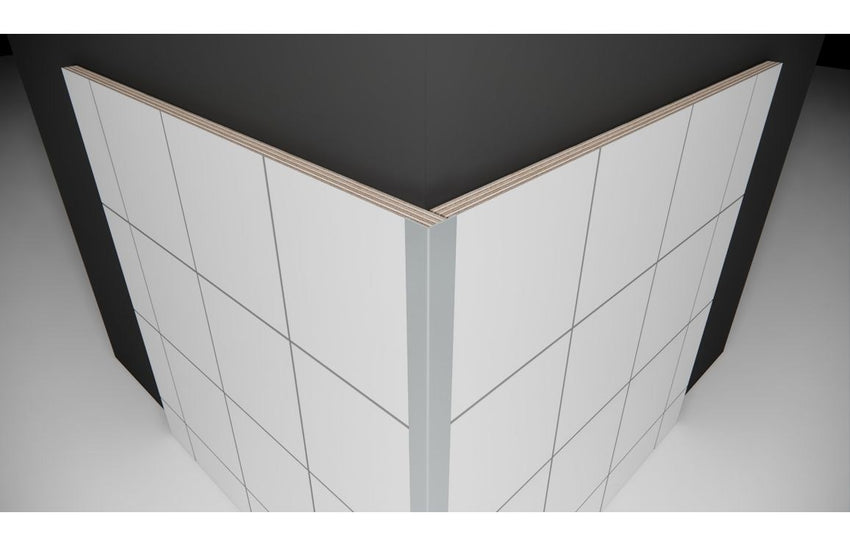 Fibo Aluminium Small L-Shaped Profile 2.4m