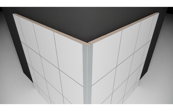 Fibo Aluminium Small L-Shaped Profile 2.4m