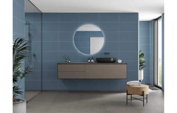 Fibo Contemporary - Dusty Blue (Tile Effect) - Pk/2