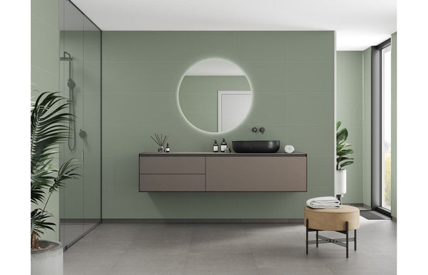 Fibo Contemporary - Olive Green (Tile Effect) - Single
