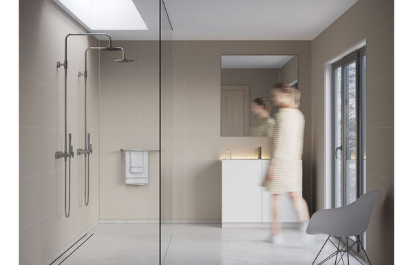 Fibo Contemporary - Warm Grey (Tile Effect) - Pk/2