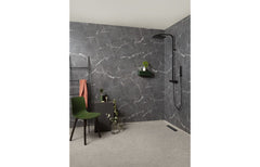 Fibo Marble - Black Marble (Plain Marble) - Pk/2