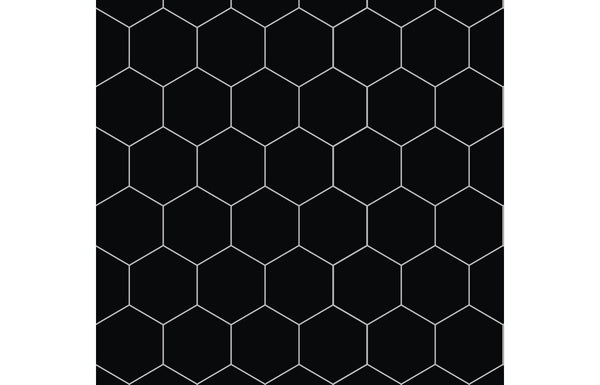 Fibo Urban - Black Silk (Hexagonal) - Single