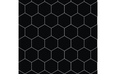 Fibo Urban - Black Silk (Hexagonal) - Single
