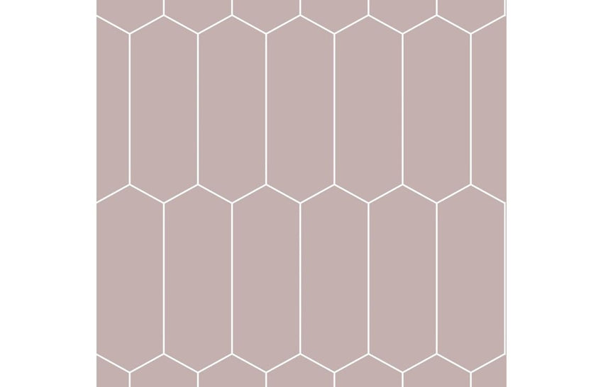 Fibo Urban - Dusky Pink (Elongated Hexagonal) - Single