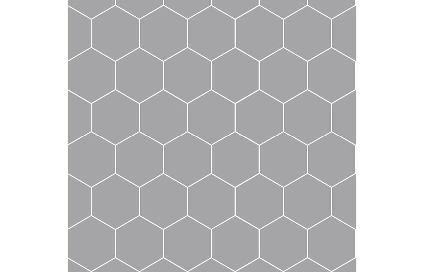 Fibo Urban - Medium Grey (Hexagonal) - Pk/2