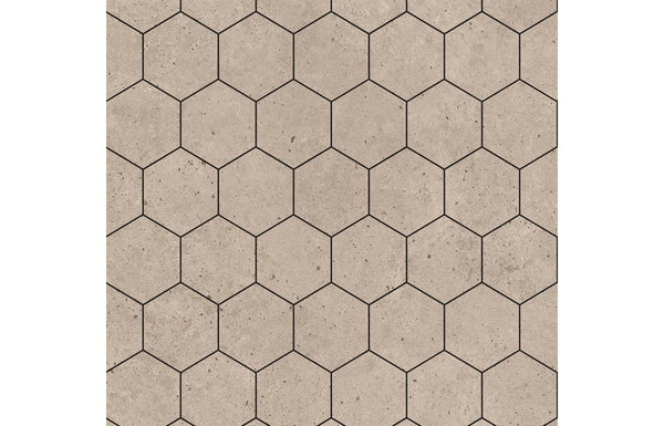 Fibo Urban - Rough Cement (Hexagonal) - Single