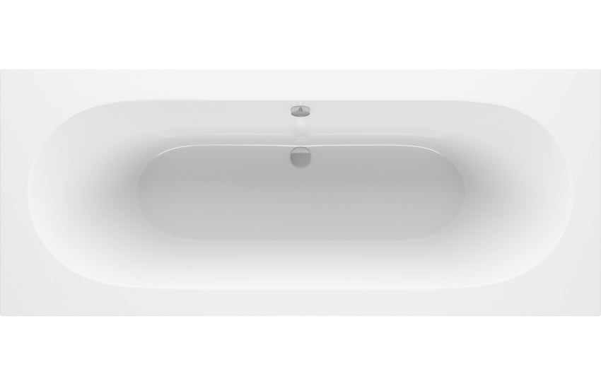 Ocean Round Double End 1800x800x550mm 0TH Bath w/Legs