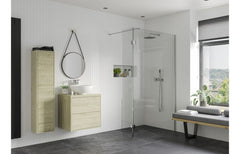 kilo 500mm Wetroom Panel & Support Bar - Chrome