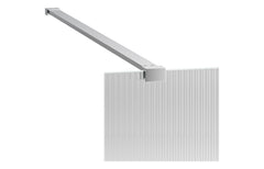 kilo 500mm Wetroom Panel & Support Bar - Black