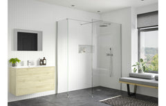 kilo 700mm Wetroom Side Panel & Arm - Chrome